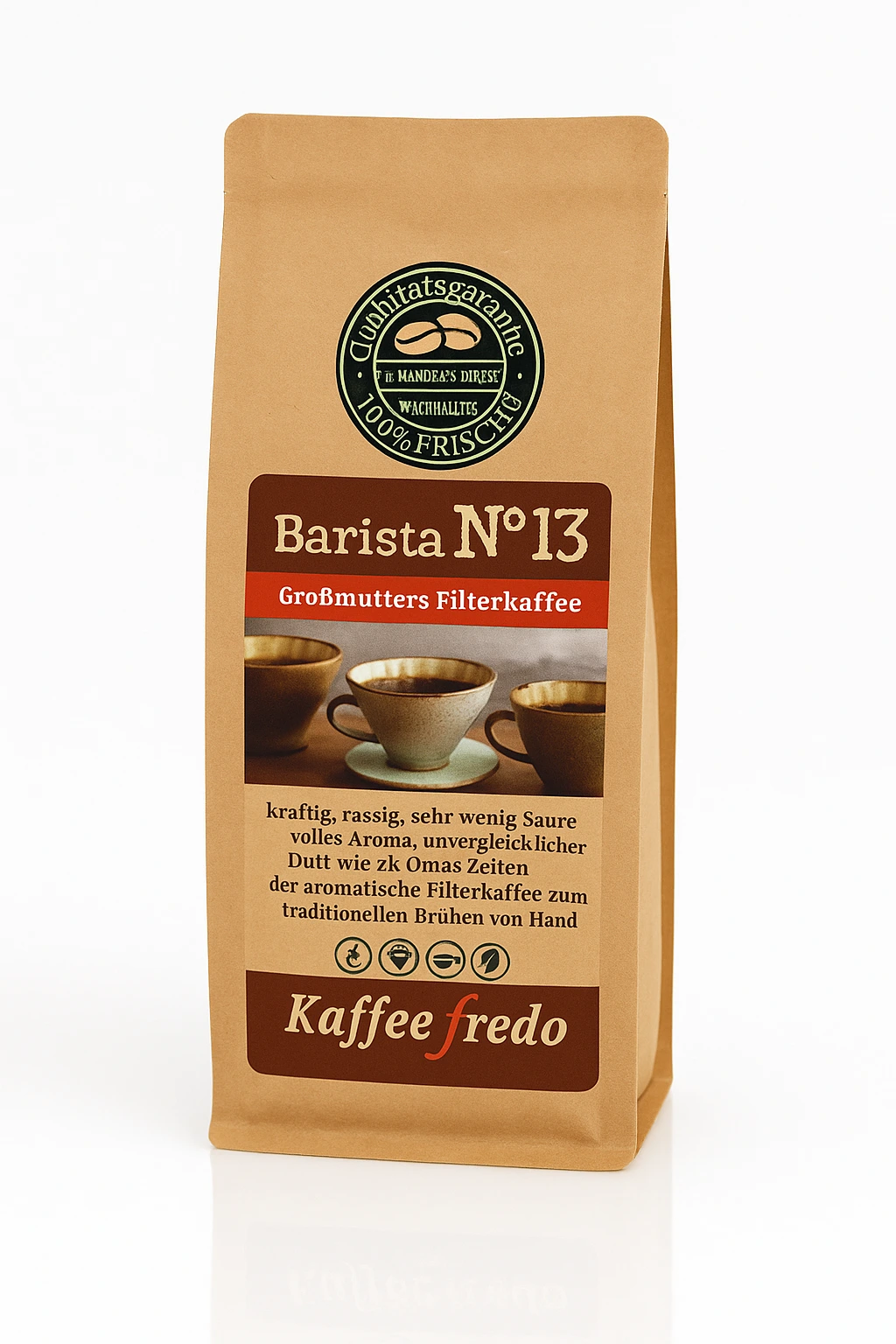 Barista No13 Kaffee – frisch geröstete Bohnen für intensiven, vollmundigen Kaffeegenuss zu Hause oder im Café