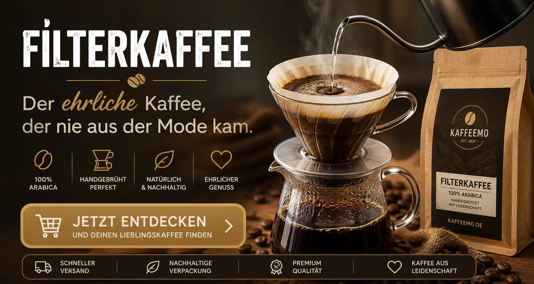 Hochwertiger Filterkaffee von Kaffeemo online kaufen