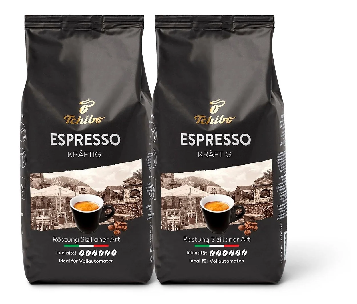 Tchibo – Espresso Kräftig - 2 x 1 kg Ganze Bohne