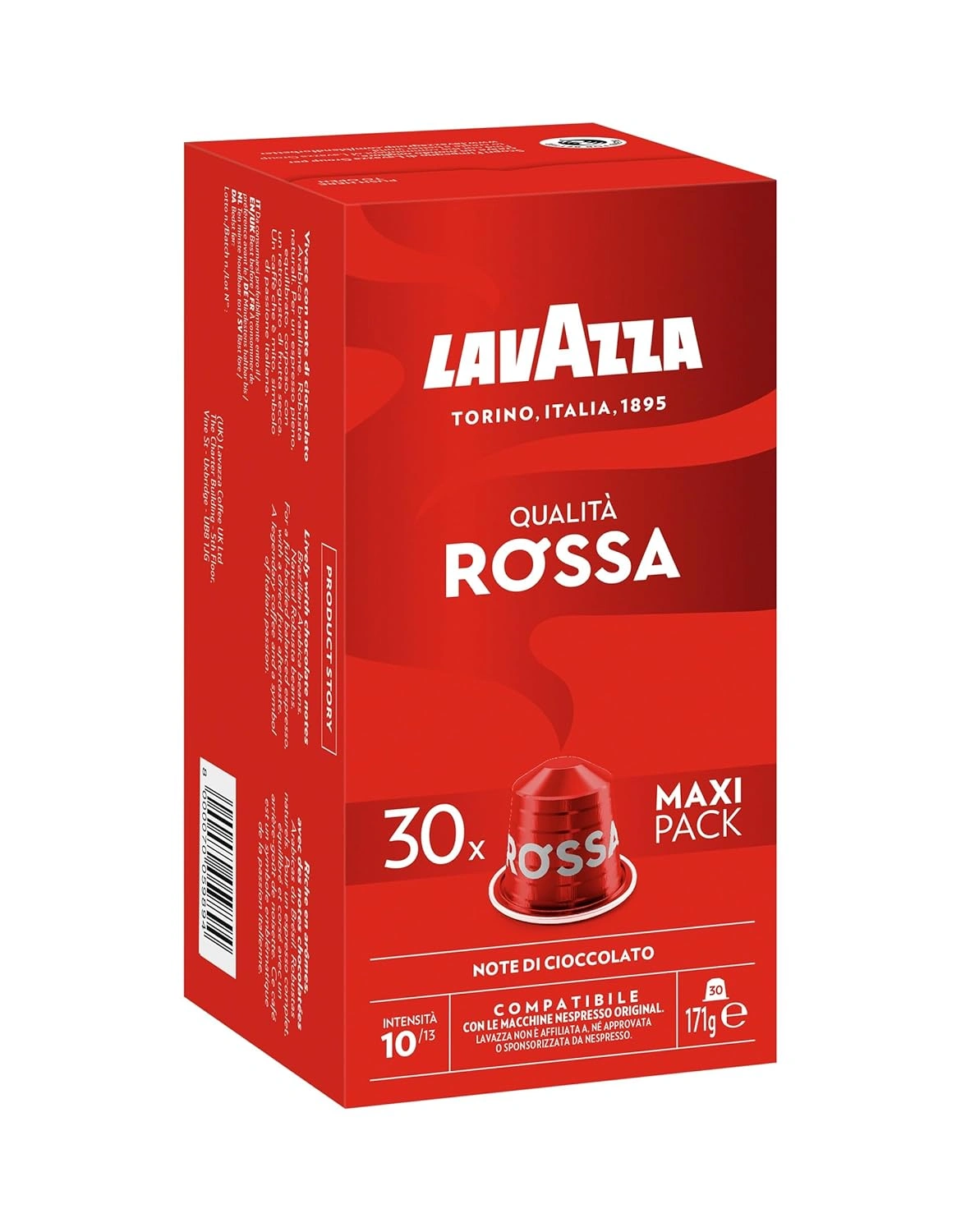 Lavazza – Lavazza Espresso Qualità Rossa – 30 Nespresso® Kompatible Kapseln